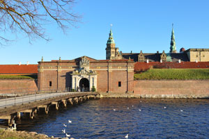 The second bridge which leads to Kronborg castle