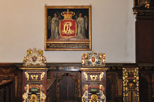 This painting is situated in the Chapel of Kronborg castle