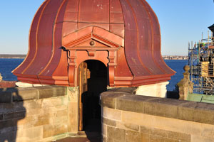 This door leads on the roof of Kronborg castle where I am standing now