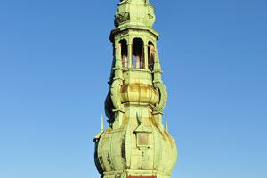 The dome of Kronborg castle's highest tower is an outstanding and ingenious work