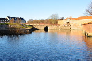 This is the south-western bridge of Frederiksborg Castle