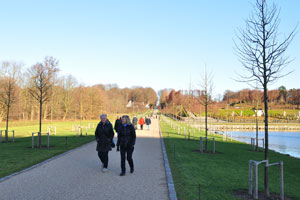 The park of Frederiksborg Castle is located to the north and west of Frederiksborg Castle