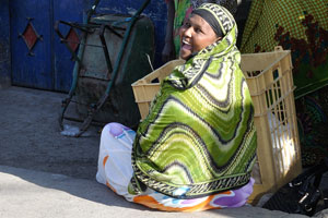 Djiboutian woman laughs out loud