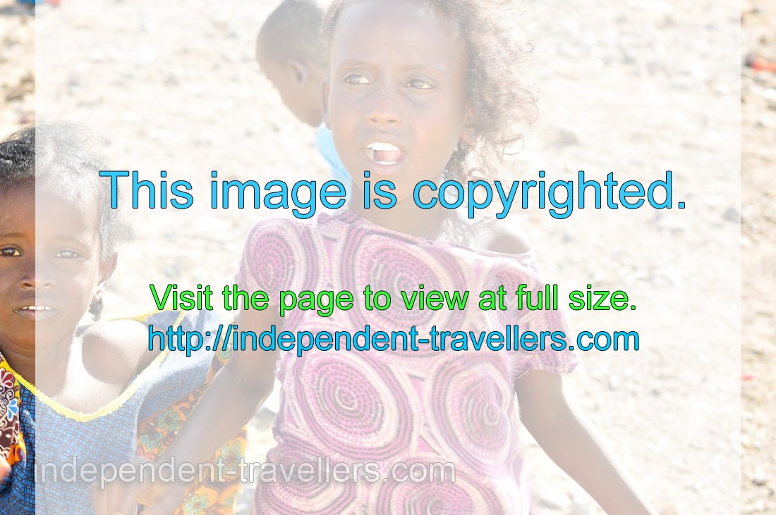 Djiboutian little girls from the good village