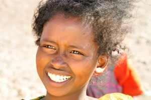 Djiboutian girl is smiling