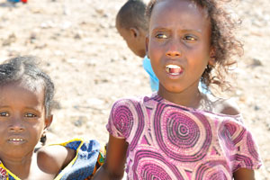 Djiboutian little girls from the good village