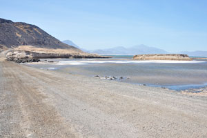Due to high evaporation, the salinity level of the lake water is 10 times more than of the sea