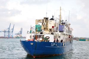 “Aladin” is a research vessel registered in Djibouti