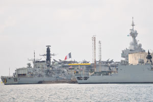 Frigates F214 and HMS Kent F78