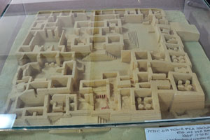 Model of Archaeological remains of Dongur Edifice, 6th century AD (Axum, Tigray)