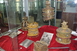 Crowns belonging to the Ethiopian Emperors /Made of precious stones/, 19th - 20th century