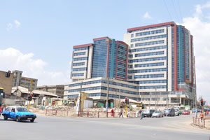 A lot of modern buildings have been built in Addis Ababa in 2015