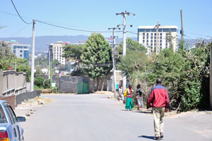 Somewhere on the street near the Somaliland embassy