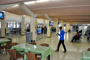 Hall for the domestic departures in Bole International Airport (ADD), i am waiting my flight to Mekele