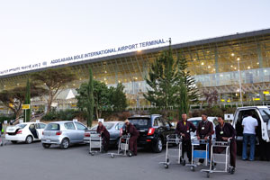 Parking place at Addis Ababa Bole International Airport, Terminal 2 (ADD)