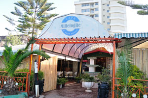Cafe & Fast Foods Millefoglie is located on the Lesotho street near Dagem Millenium Hotel