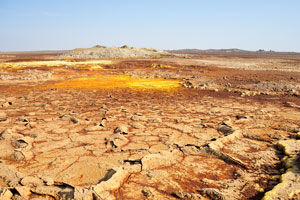 Dallol Volcano is one of the most unusual and fabulous places on Earth