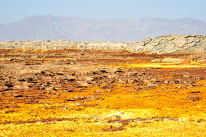 Dallol is considered as one of the most colourful places on Earth