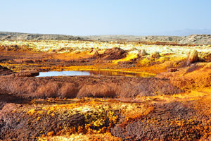 But no - we are not on another planet, Dallol is a part of human Earth