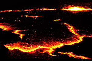 When magma reaches the surface of the earth, it is called lava