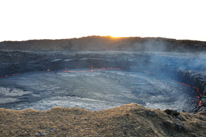 Erta Ale has undergone seven eruption events in the past 125 years
