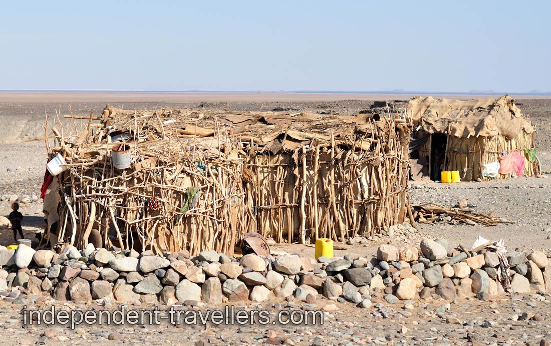 The structure of the hut is quite interesting