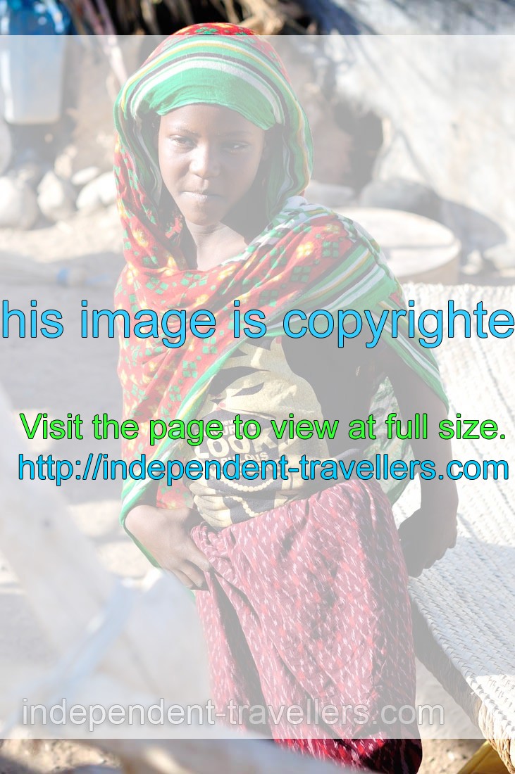 And now it is a young Afar girl in my camera