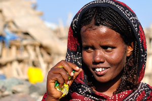 Human tooth sharpening still popular in the Afar tribe