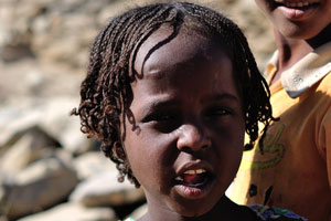 Kids hairstyles with braids are very popular in Afar Region
