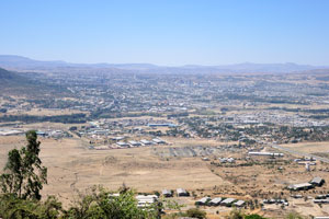 Mekelle city view from the hill
