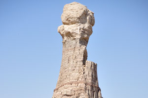 The most splendid and grandiose salt pinnacle has the phallic shape