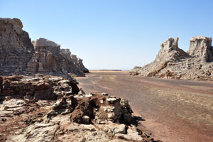 This salt canyon is one of the most impressive features of the Danakil Depression