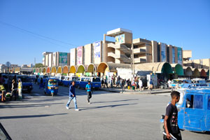 One of the intersections in the center of city