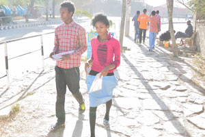 Young Ethiopian students