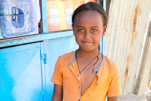 Smiling Ethiopian girl