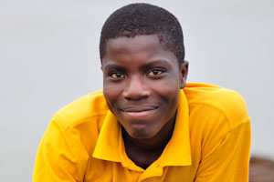 A Ghanaian teenage boy