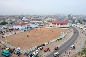 Jamestown is set on the coast of downtown Accra