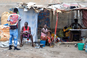This an example of an ordinary house in the slums