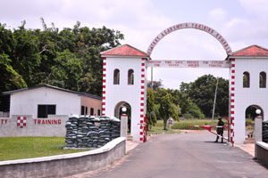 Through this gate passes the future of the Ghana armed forces