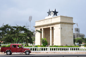 The Black Star Monument, also known as the Black Star Gate