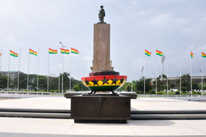 Black Star Square was commissioned by Kwame Nkrumah to honour the visit of Queen Elizabeth II