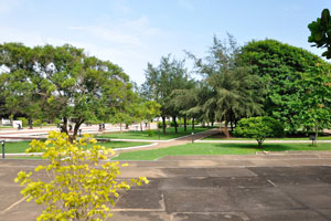 The Kwame Nkrumah Memorial Park is located in downtown Accra
