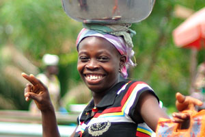 A funny Ghanaian girl