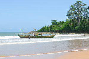 Busua is a beach resort and fishing village in the Ahanta West District of the Western Region in Ghana