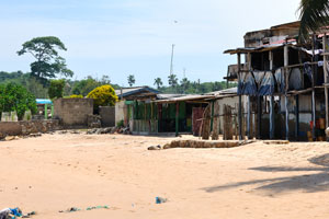 Busua is a fishing village