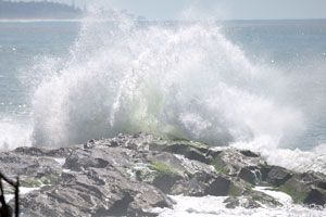 Violent waves of the Atlantic Ocean
