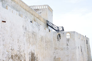 Powerful walls of Elmina Castle