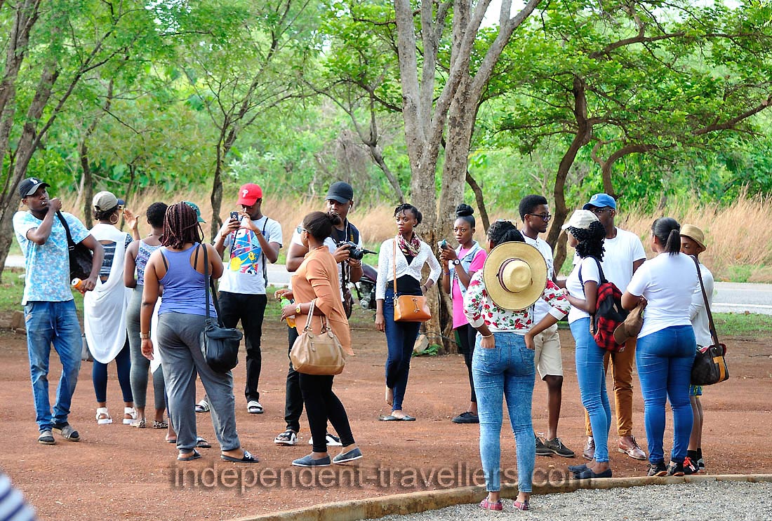 These African young people have arrived here from Kumasi for safari