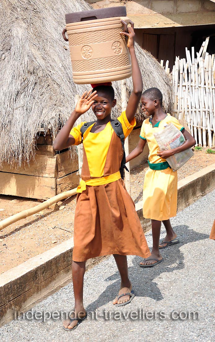A beautiful and slim girl lives in Tafi Atome