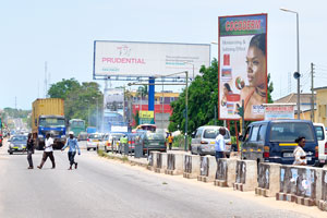 Axim road is one of the central roads of the city